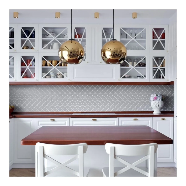 Raw Decor Flabellum Grey szara matowa mozaika łuska