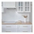 Raw Decor Flabellum White Połysk biała mozaika łuska