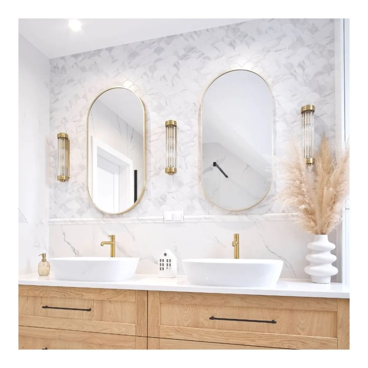 Raw Decor Flabellum Marble Matowa mozaika łuska marmurkowa