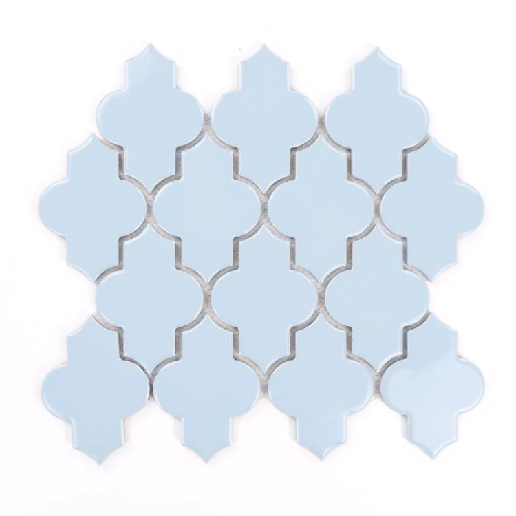 Raw Decor Arabeska Dover Serenity Blue błękitna mozaika połysk