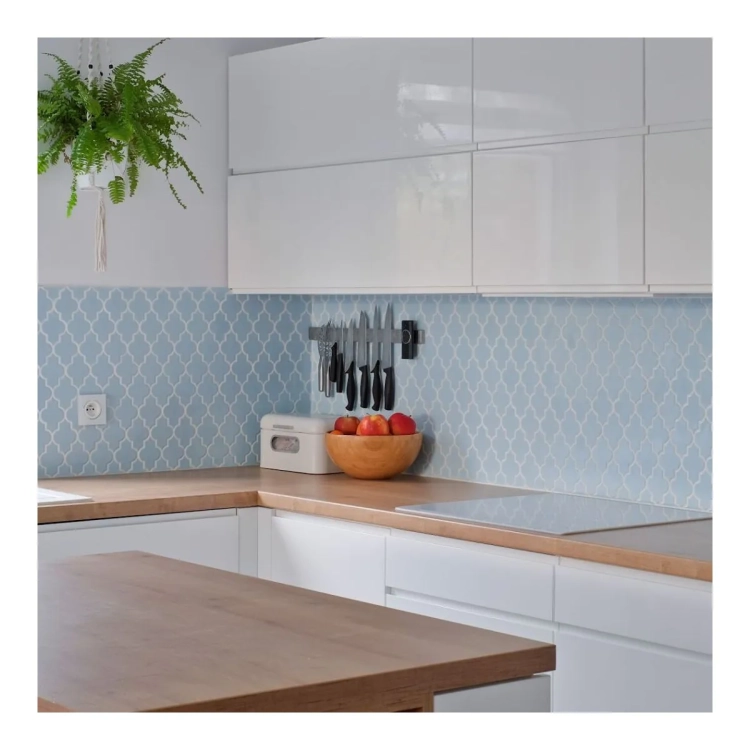 Raw Decor Arabeska Dover Serenity Blue błękitna mozaika połysk