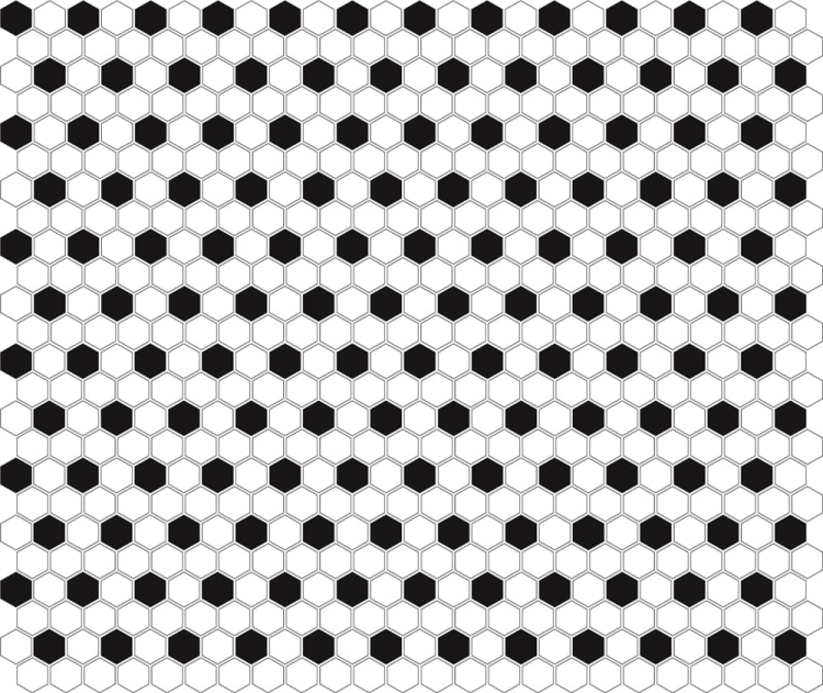 Dunin Mini Hexagon B&W Mix czarno biała mozaika