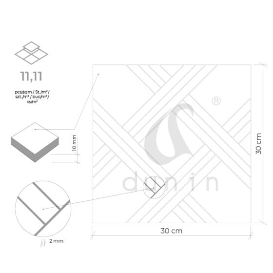 Dunin Pure White Quadron