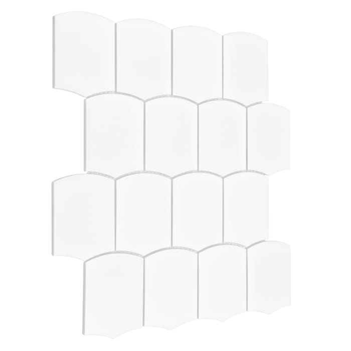 Dunin Arcado White Matt biała mozaika gresowa