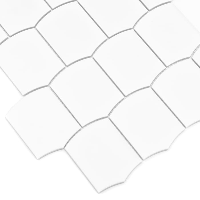 Dunin Arcado White Matt biała mozaika gresowa