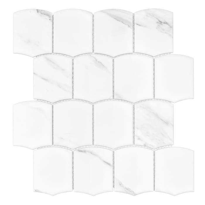 Dunin Arcado Carrara Matt marmurkowa mozaika gresowa