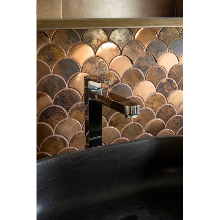 L'Antic Colonial Drop Copper Brushed metalowa mozaika miedziana łuska