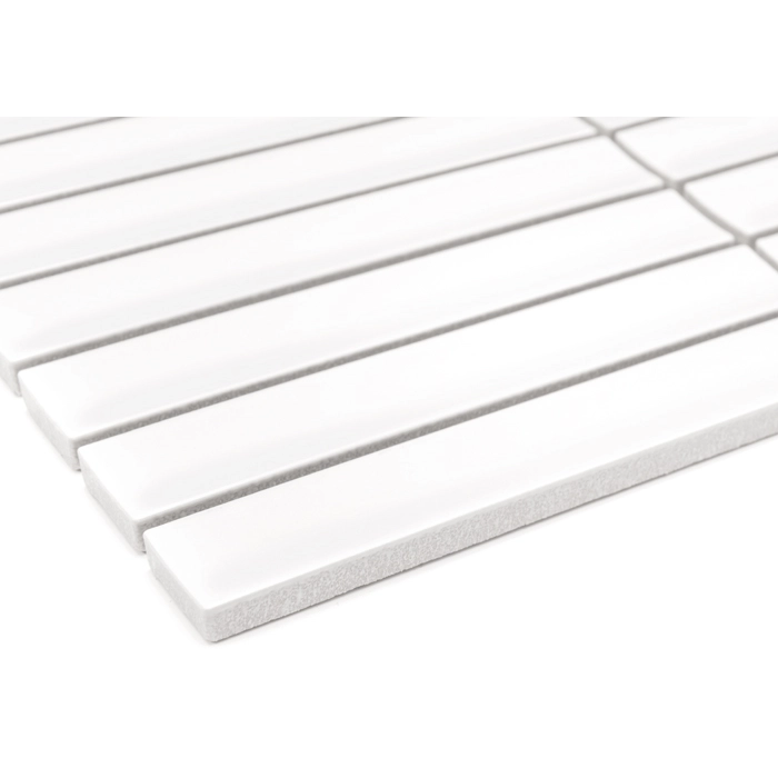 Dunin KitKat White Matt biała matowa mozaika typu finger-stick