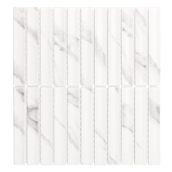 Dunin KitKat Carrara Matt marmurkowa matowa mozaika typu finger-stick