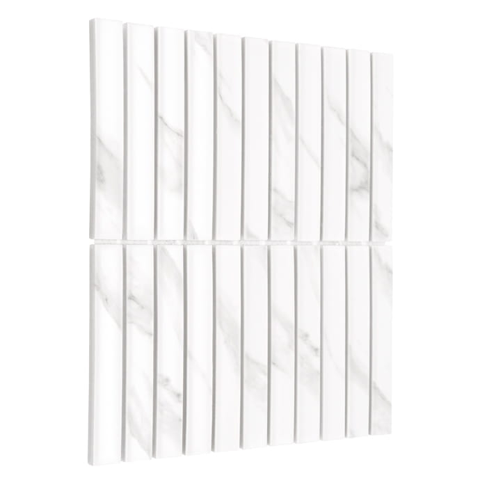 Dunin KitKat Carrara Matt marmurkowa matowa mozaika typu finger-stick