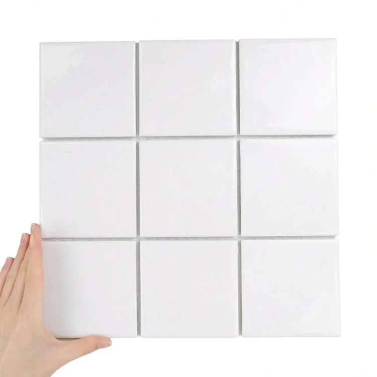 Raw Decor Cubic XL Biały Połysk mozaika