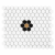 Dunin House Loves Mini Hexagon Daisy Black