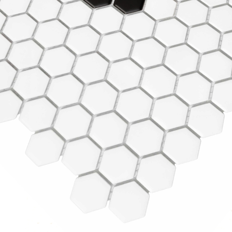 Dunin House Loves Mini Hexagon Daisy Black