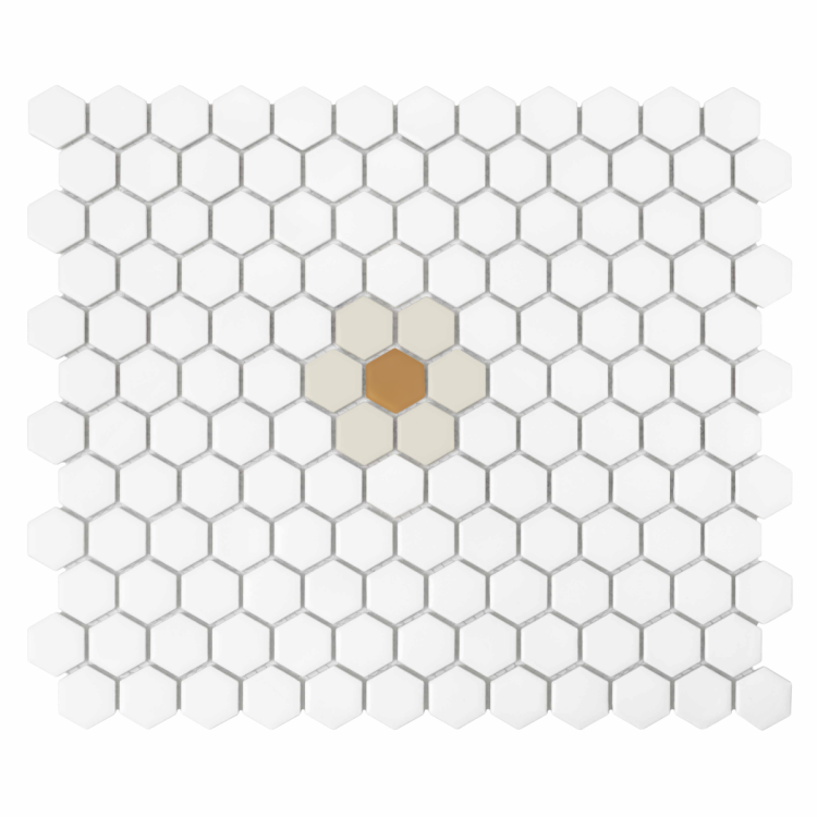 Dunin House Loves Mini Hexagon Daisy Cotton