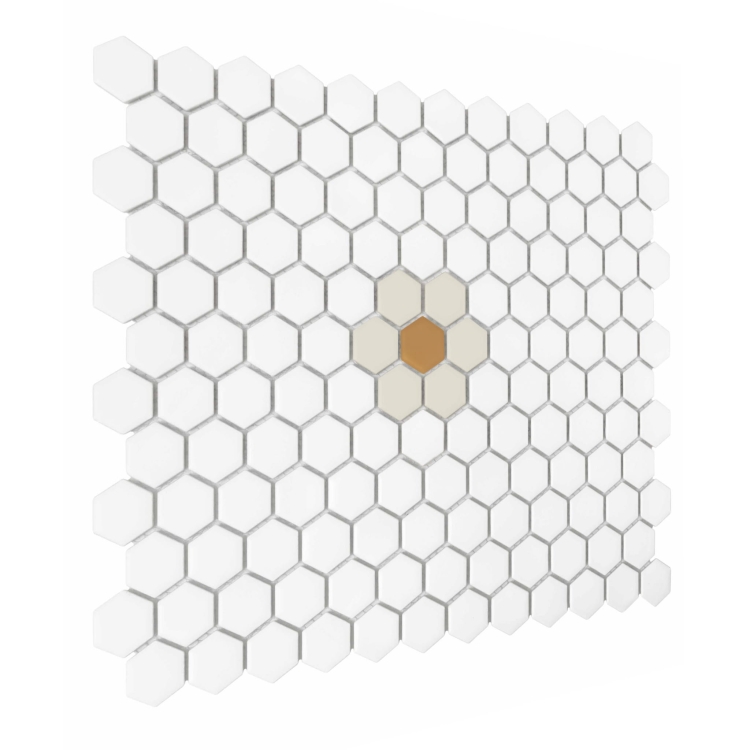 Dunin House Loves Mini Hexagon Daisy Cotton