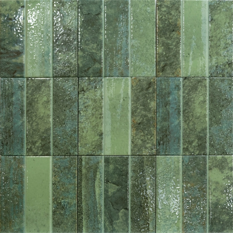 Dune Terraluz Verde 14,7x14,7 cegiełki ścienne mat z połyskiem