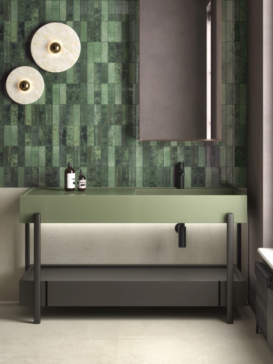 Dune Terraluz Verde 14,7x14,7 cegiełki ścienne mat z połyskiem