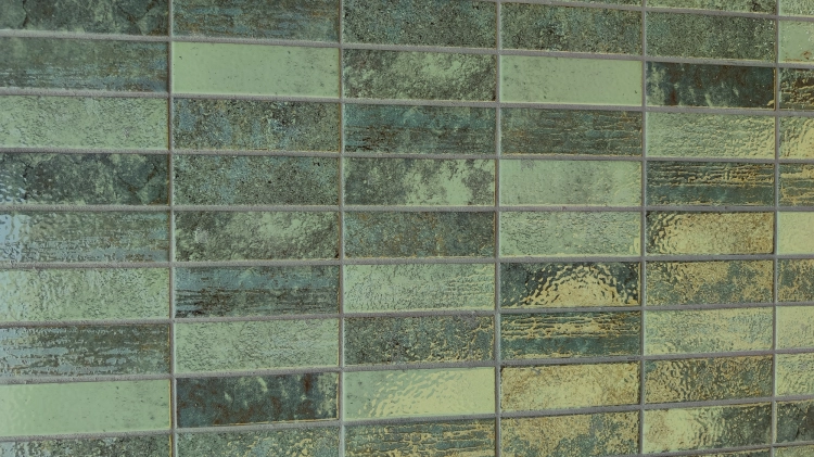 Dune Terraluz Verde 14,7x14,7 cegiełki ścienne mat z połyskiem