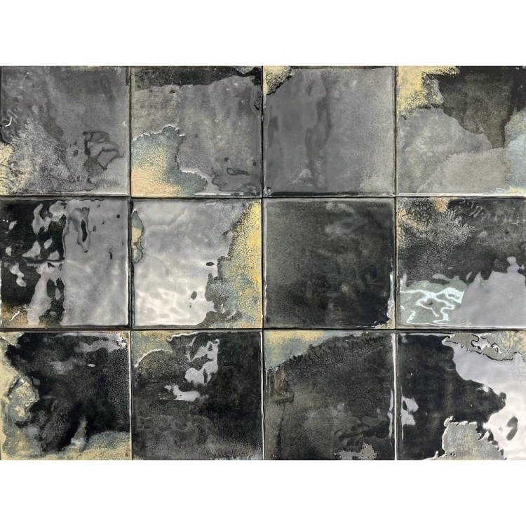 Dune Granadella Carbón 11,5x11,5 śródziemnomorskie kafelki połysk i mat