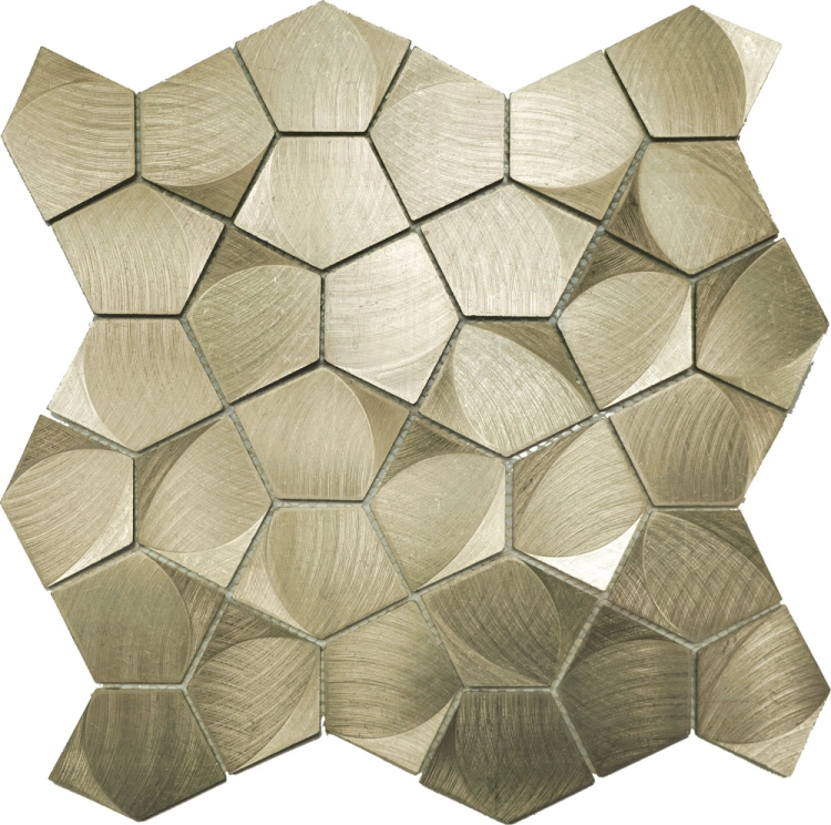 Dune Pentagon Gold metalowa geometryczna mozaika