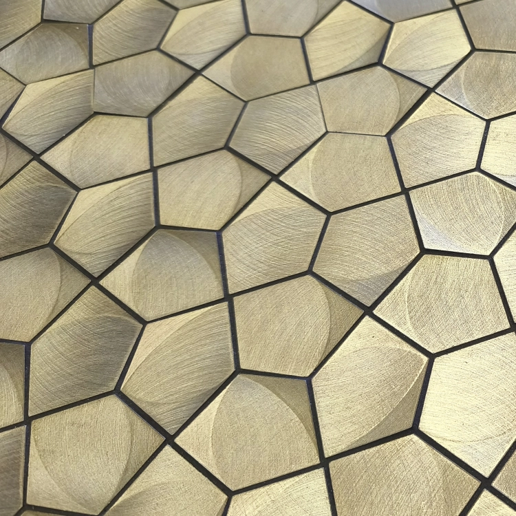 Dune Pentagon Gold metalowa geometryczna mozaika