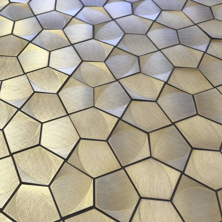 Dune Pentagon Gold metalowa geometryczna mozaika