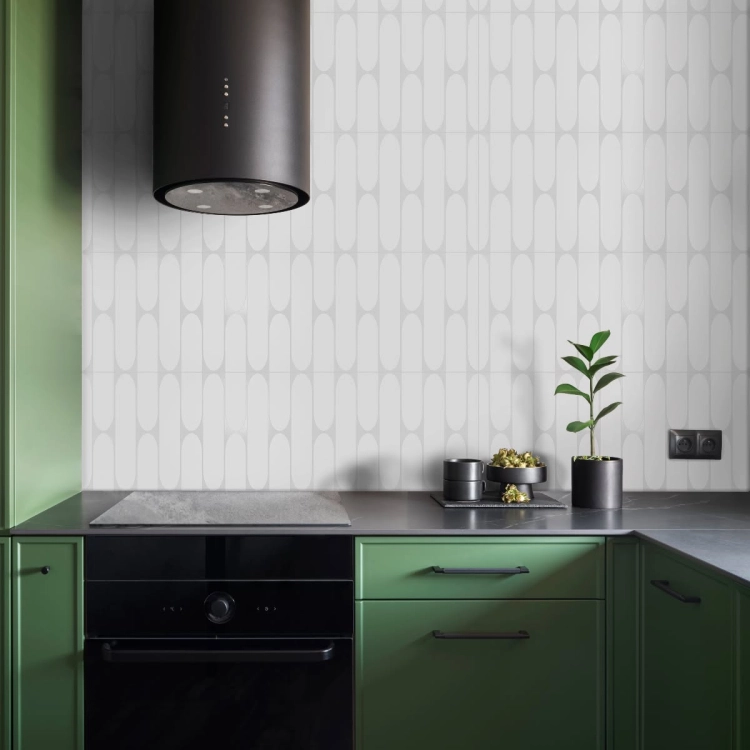 Aparici Rado White Ornato 29,75x99,55 dekoracyjne płytki ścienne biszkopty