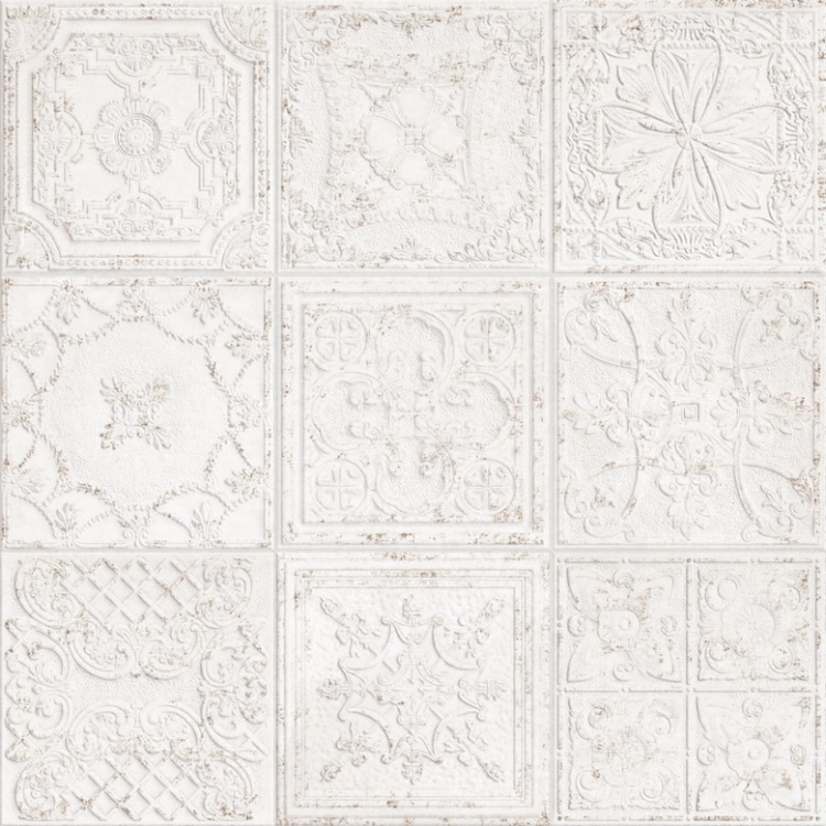 Aparici Gatsby White 60x60 dekoracyjne płytki ścienne ornamenty
