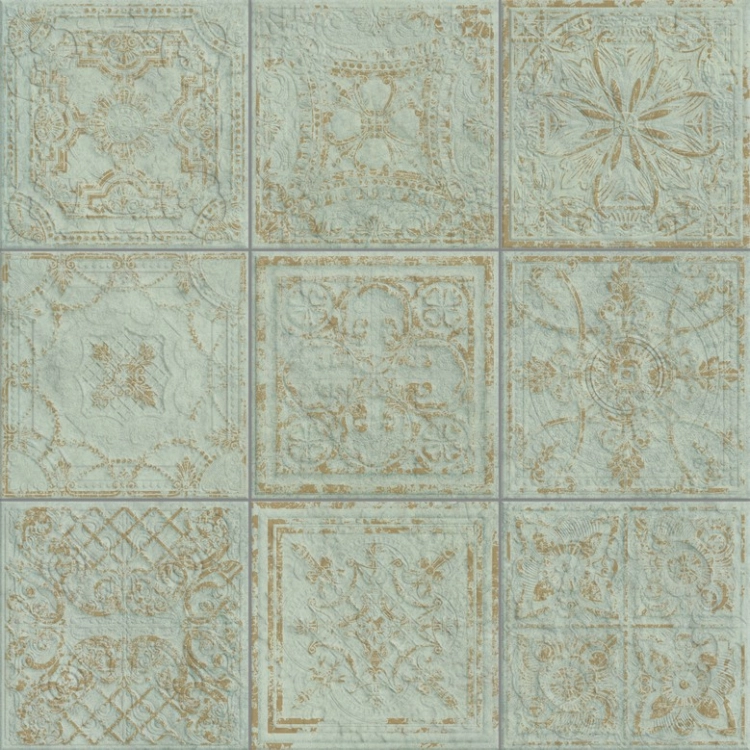 Aparici Gatsby Green 60x60 dekoracyjne płytki ścienne ornamenty