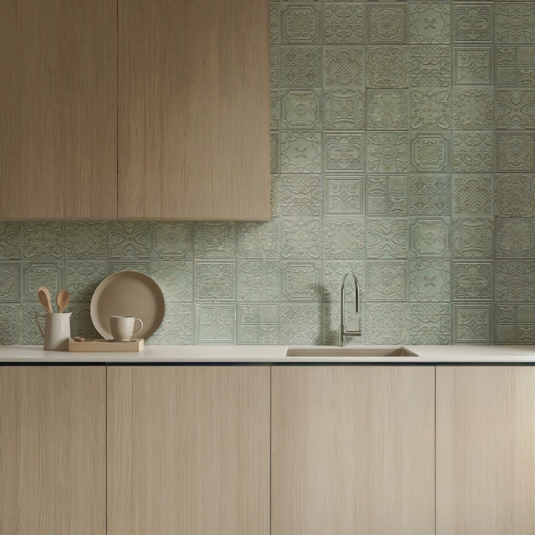 Aparici Gatsby Green 60x60 dekoracyjne płytki ścienne ornamenty