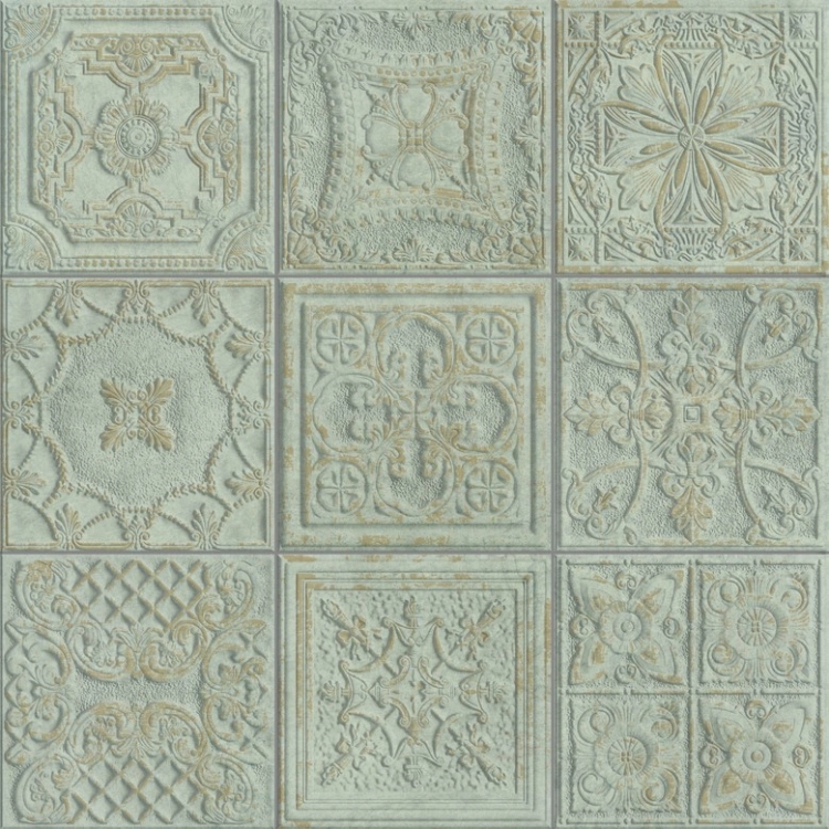 Aparici Gatsby Green 60x60 dekoracyjne płytki ścienne ornamenty