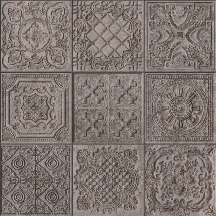Aparici Gatsby Copper 60x60 dekoracyjne płytki ścienne ornamenty