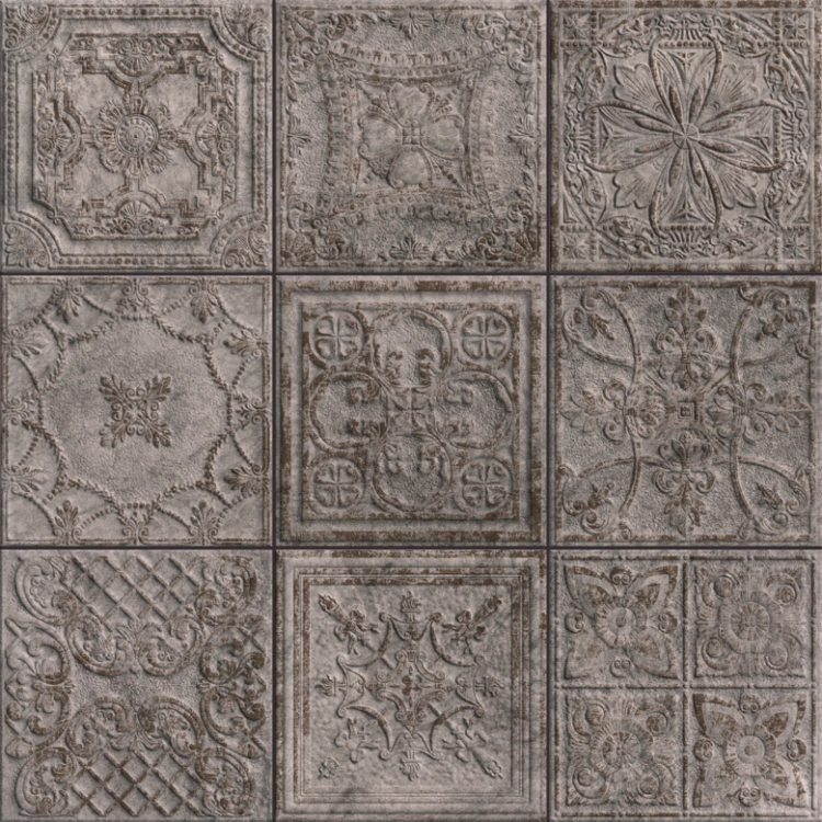 Aparici Gatsby Copper 60x60 dekoracyjne płytki ścienne ornamenty