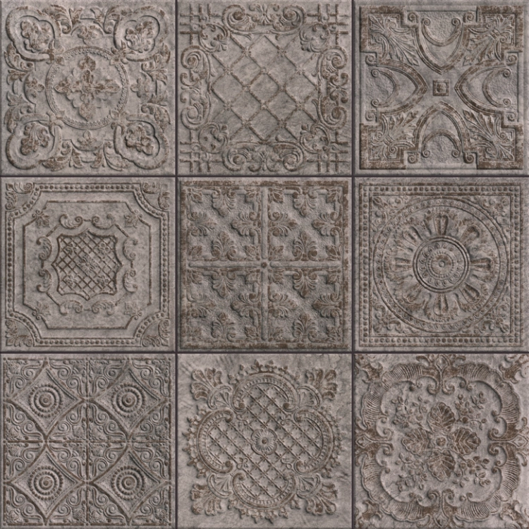 Aparici Gatsby Copper 60x60 dekoracyjne płytki ścienne ornamenty