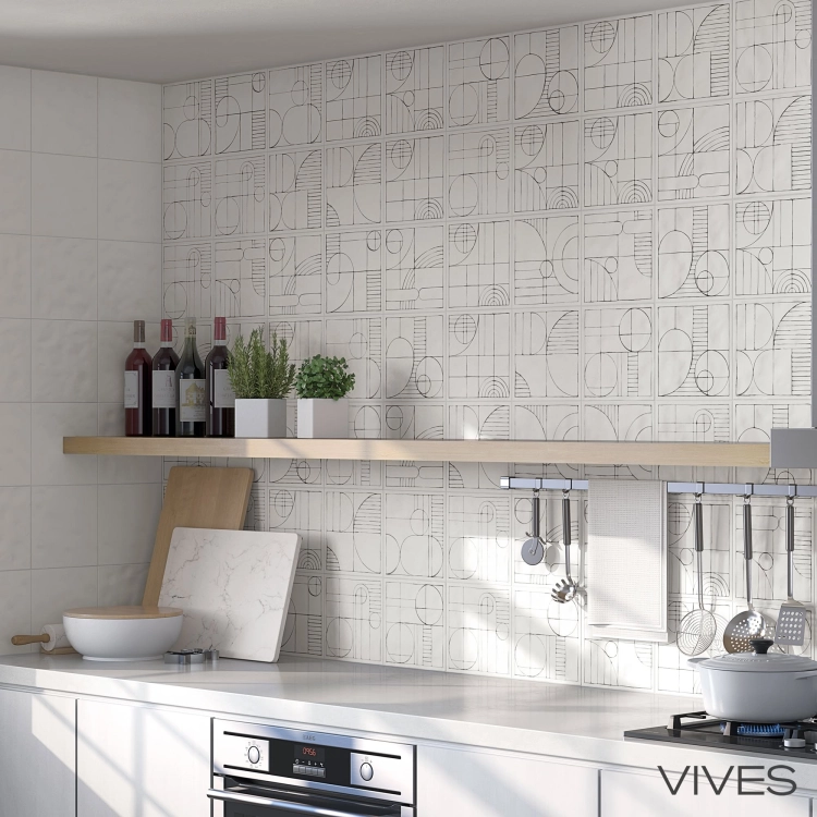 Vives Berta Enzo-M 20x20 mix wzorów płytki ścienne geometryczne