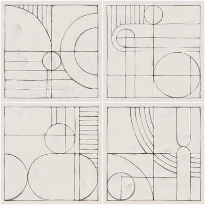 Vives Berta Enzo-M 20x20 mix wzorów płytki ścienne geometryczne