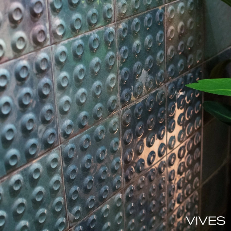 Vives Luca Picos Jade-B 20x20 dekoracyjne płytki 3D połysk zielone