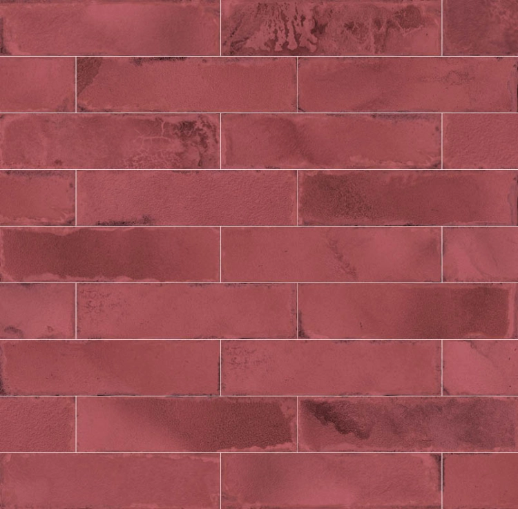 Vives Luca AB|C Granate 8x31,5 połysk czerwone cegiełki