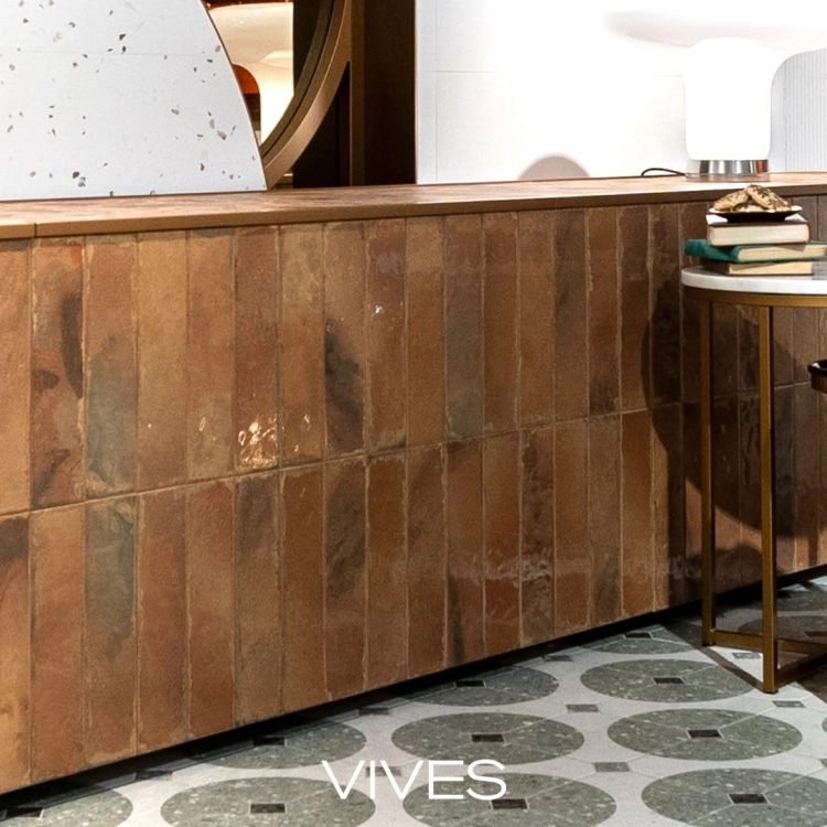 Vives Luca AB|C Ámbar 8x31,5 połysk brązowe cegiełki