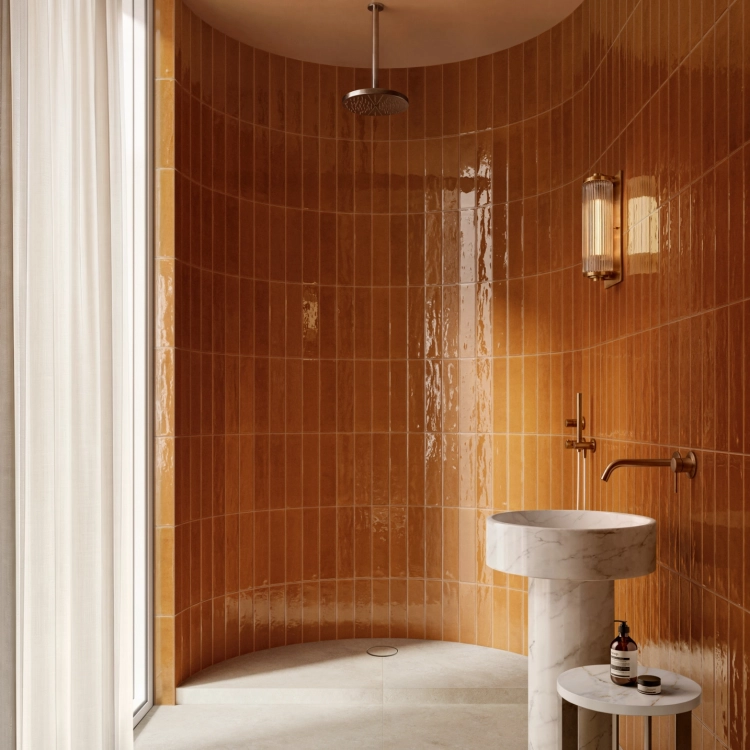 Marazzi Terralux Arancio Lux 9,1x37,5 pomarańczowe kafle