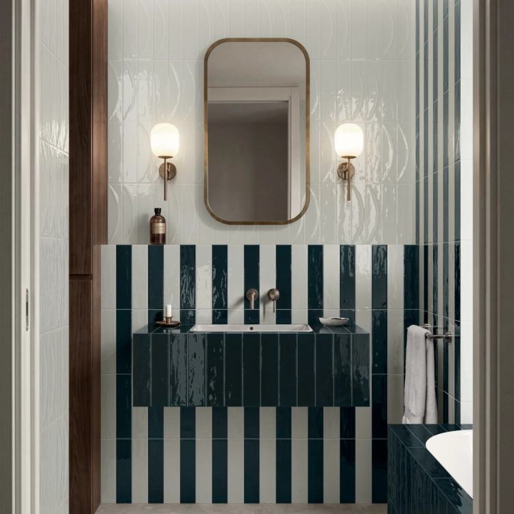 Marazzi Terralux Blu Lux 9,1x37,5 ciemnoniebieskie