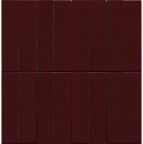 Marazzi Terralux Borgogna Lux 9,1x37,5 bordowe kafle