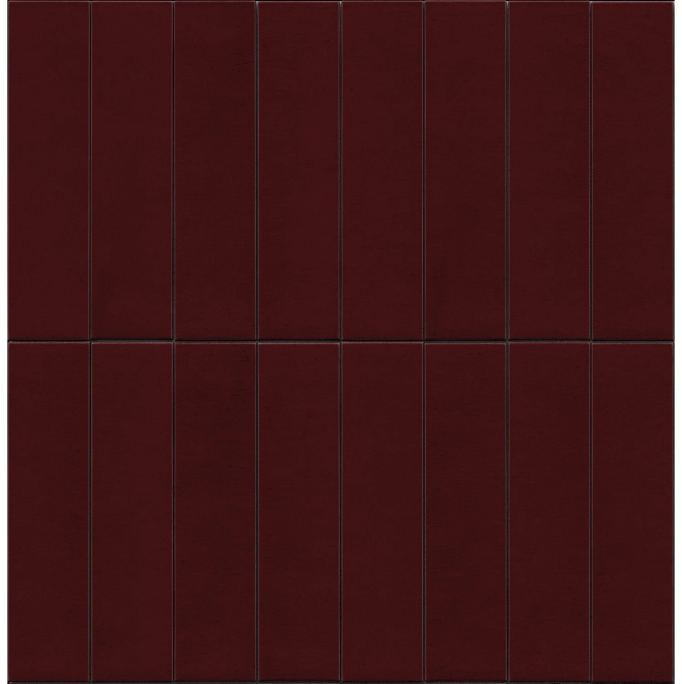 Marazzi Terralux Borgogna Lux 9,1x37,5 bordowe kafle