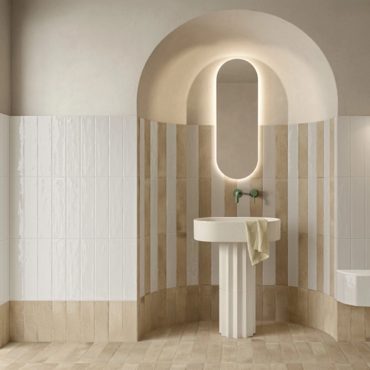 Marazzi Terralux Bianco Lux 9,1x37,5 białe kafle