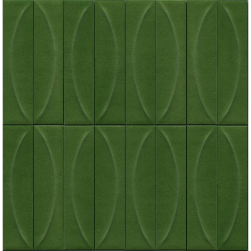 Marazzi Terralux 3D Pura Verde Lux 9,1x37,5 zielone kafle