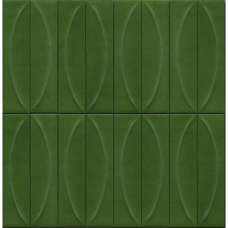 Marazzi Terralux 3D Pura Verde Lux 9,1x37,5 zielone kafle