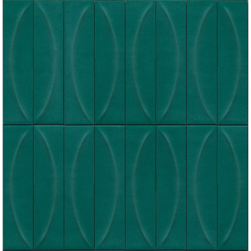 Marazzi Terralux 3D Pura Turchese Lux 9,1x37,5 turkusowe kafle dekor