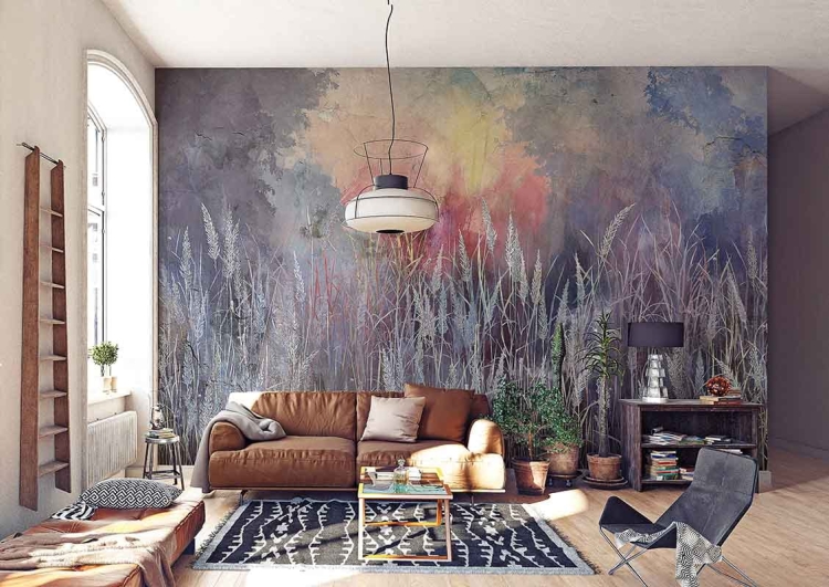 Trzciny trawy tapeta ścienna roślinna