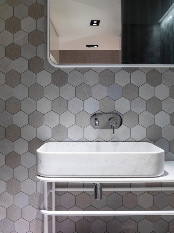 World Hexagon Texture Grey L'Antic Colonial 30,5x30,5 mozaika kamienna