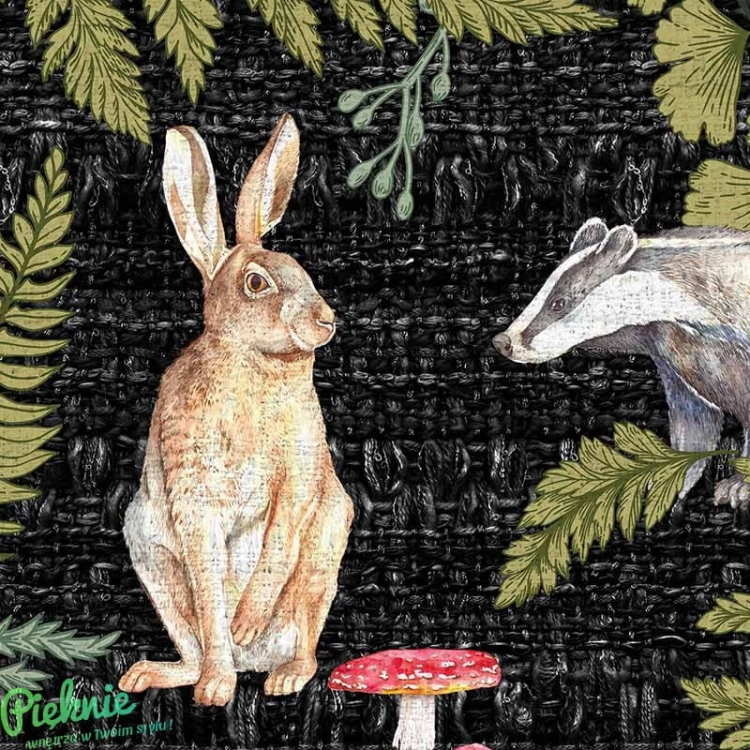 Leśne zwierzęta tapeta fizelinowa